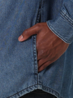 Lee Men Workwear Denim Overshirt Paw Denim Clothing 480T936 - Image 4