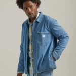 Lee Men Workwear Loose Fit Denim Overshirt Anthem Blue Clothing 480T911