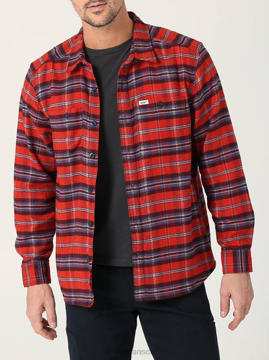 lee_men_workwear_plaid_overshirt_sumac_plaid_clothing_480t929.jpg Lee Men Workwear Plaid Overshirt Sumac Plaid Clothing 480T929 - Image 1