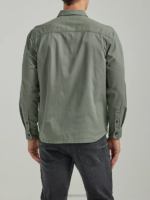 Lee Men Workwear Solid Overshirt Fort Green Clothing 480T922 - Image 2