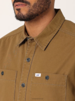 Lee Men Workwear Solid Overshirt Tumbleweed Clothing 480T924 - Image 3
