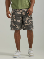 Lee Men Wyoming Cargo Short (Big & Tall) Ash Camo Clothing 480T1048