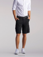 Lee Men Wyoming Cargo Short (Big&Tall) Black Clothing 480T1052