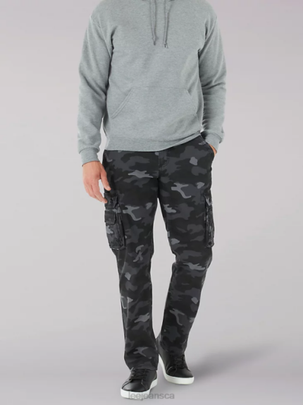Lee Men Wyoming Relaxed Fit Cargo Twill Pant Grunge Camo Clothing 480T798