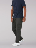 Lee Men Wyoming Relaxed Fit Cargo Twill Pant Shadow Clothing 480T796