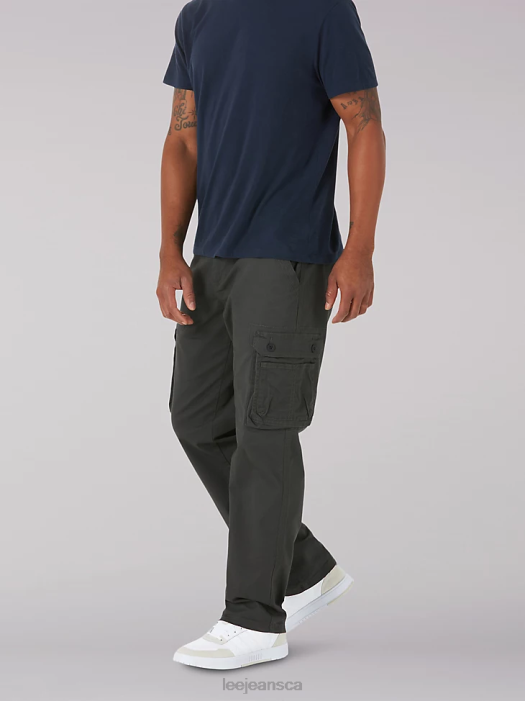 Lee Men Wyoming Relaxed Fit Cargo Twill Pant Shadow Clothing 480T796 - Image 1