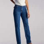 Lee Women 100% Cotton Relaxed Fit Straight Leg Jean Livia Clothing 480T9