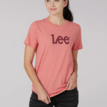 Lee Women Bold Logo Tee Envy Heather Clothing 480T359