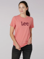 Lee Women Bold Logo Tee Envy Heather Clothing 480T359