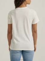 Lee Women Circle Logo Graphic Tee Marshmallow Heather Clothing 480T369 - Image 2