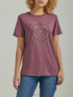 Lee Women Cosmic Moon Graphic Tee Boysenberry Clothing 480T347