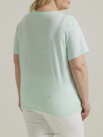 Lee Women Flamingo Graphic Tee (Plus) Seaglass Heather Clothing 480T348 - Image 2