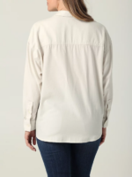 Lee Women Frontier Button Down Shirt Ecru Clothing 480T397 - Image 2