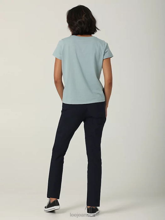 Lee Women H.D. Maven Ankle Pant Rivet Navy Clothing 480T191 - Image 4