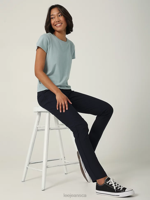 Lee Women H.D. Maven Ankle Pant Rivet Navy Clothing 480T191 - Image 1