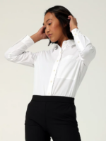 Lee Women H.D. One Pocket Button Down Shirt Bright White Clothing 480T394 - Image 3