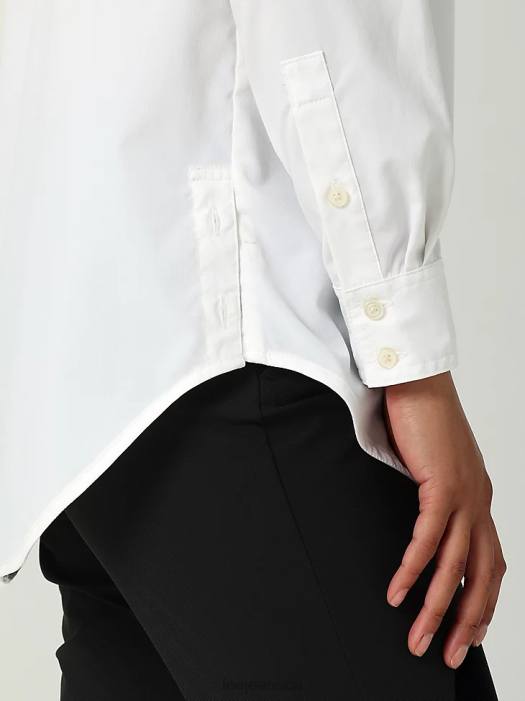 Lee Women H.D. One Pocket Button Down Shirt Bright White Clothing 480T394 - Image 5
