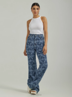 Lee Women High Rise Lasered Relaxed Flare Jean Laser Floral Clothing 480T156 - Image 4
