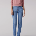 Lee Women Instantly Slims Relaxed Fit Straight Leg Jean Classic Fit Inspire Blue Clothing 480T79