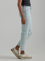 Lee Women Legendary Boyfriend Jean White Frost Clothing 480T3 - Image 3