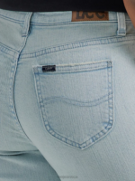 Lee Women Legendary Boyfriend Jean White Frost Clothing 480T3 - Image 5