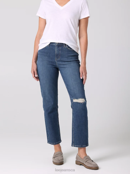 Lee Women Legendary High Rise Vintage Straight Jean Everyday Clothing 480T2