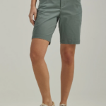 Lee Women Legendary Regular Fit Bermuda Fort Green Clothing 480T307