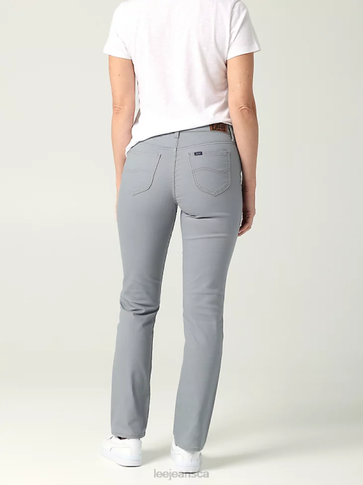 Lee Women Legendary Regular Fit Straight Leg Jean Dover Grey Clothing 480T46 - Image 2