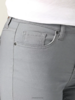 Lee Women Legendary Regular Fit Straight Leg Jean Dover Grey Clothing 480T46 - Image 4
