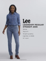 Lee Women Legendary Regular Straight Jean Seattle Clothing 480T42 - Image 7