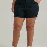 Lee Women Legendary Rolled Short (Plus) Black Clothing 480T287