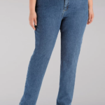 Lee Women Original Relaxed Fit Straight Leg Jeans (Plus) Premium Stone Clothing 480T38