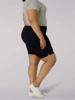 Lee Women Regular Fit Chino Bermuda Black Clothing 480T320 - Image 3