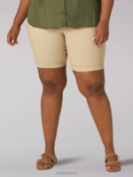 Lee Women Regular Fit Chino Bermuda (Plus) Safari Clothing 480T318