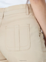 Lee Women Relaxed Fit Avey Knitwaist Cargo Bermuda Cafe Clothing 480T288 - Image 4