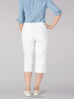 Lee Women Relaxed Fit Capri White Clothing 480T469 - Image 2