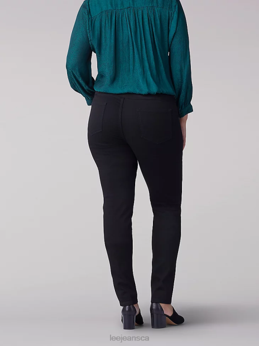 Lee Women Sculpting Slim Fit Skinny Pull-On Jean (Plus) Black Clothing 480T117 - Image 2