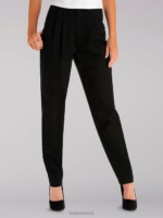 Lee Women Side Elastic Pants (Petite) Black Clothing 480T209