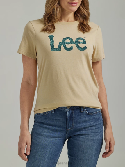 Lee Women Snakeskin Twitch Graphic Tee Safari Heather Clothing 480T388