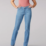 Lee Women Stretch Relaxed Fit Straight Leg Jean Inspire Blue Clothing 480T51