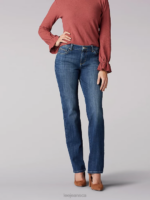 Lee Women Stretch Relaxed Fit Straight Leg Jean Jaded Clothing 480T53