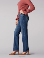 Lee Women Stretch Relaxed Fit Straight Leg Jean Jaded Clothing 480T53 - Image 3