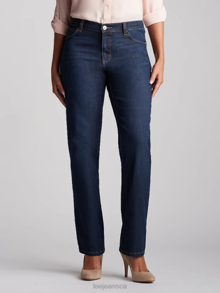 Lee Women Stretch Relaxed Fit Straight Leg Jean (Petite) Verona Clothing 480T105