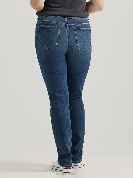 Lee Women Ultra Lux Comfort Slim Straight Jean (Plus) Celestial Clothing 480T63 - Image 3