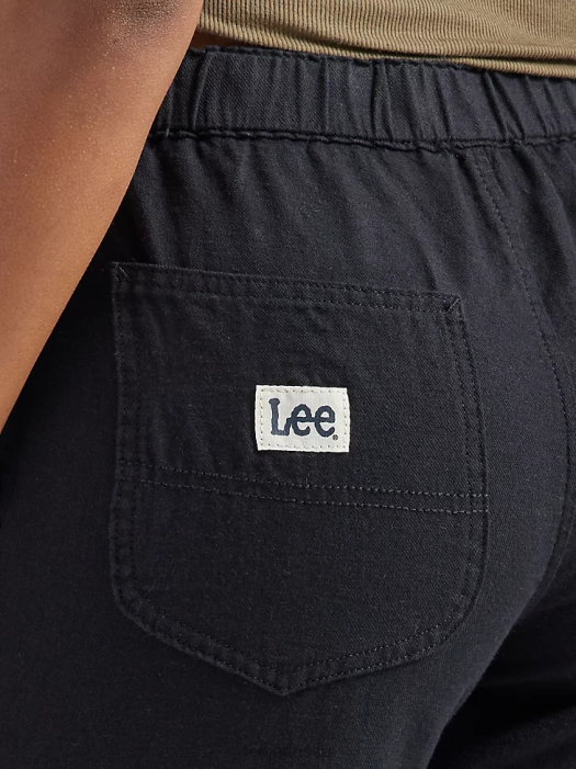 Lee Women Ultra Lux Pull-On Crop Pant Black Clothing 480T240 - Image 4