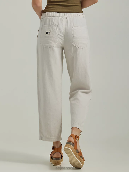 Lee Women Ultra Lux Pull-On Crop Pant Foggy Grey Clothing 480T243 - Image 2