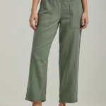 Lee Women Ultra Lux Pull-On Crop Pant Fort Green Clothing 480T242
