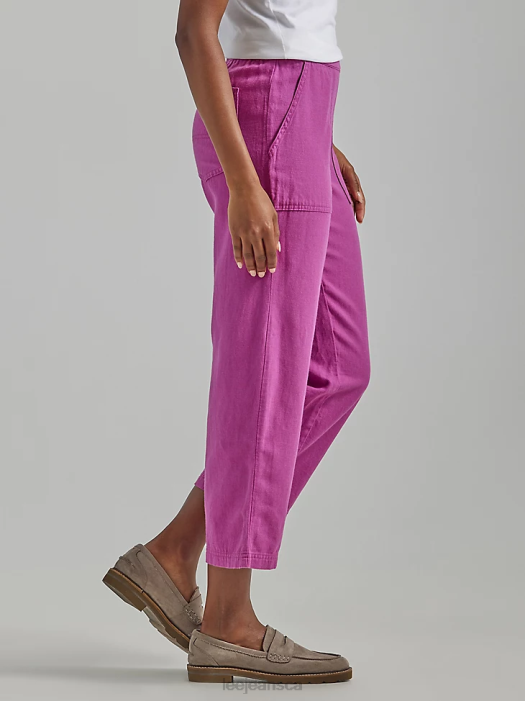 Lee Women Ultra Lux Pull-On Crop Pant Grape Stain Clothing 480T239 - Image 3