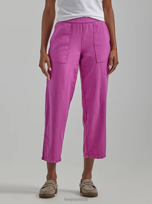 Lee Women Ultra Lux Pull-On Crop Pant Grape Stain Clothing 480T239 - Image 1