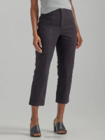 Lee Women Ultra Lux Seamed Crop Pant Black Clothing 480T180